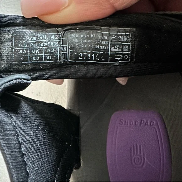 Teva Women's Tirra sandals in black and purple. - Picture 5 of 5